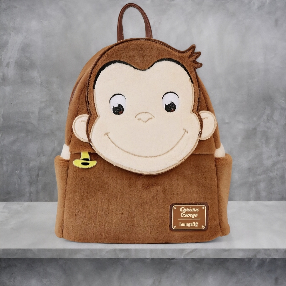 Loungefly Disney Curious George Plush Backpack 🐵